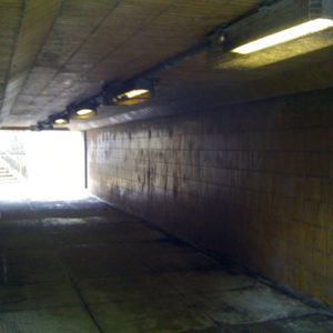 Underpass before