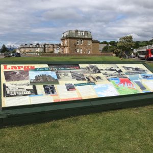 Full view of panel installation for Largs D-Day Connection