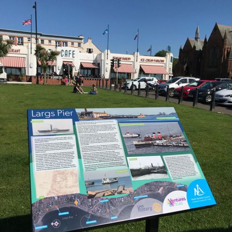 Largs Pier board